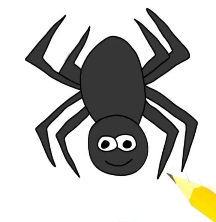 25 Easy Spider Drawing Ideas - How to Draw a Spider