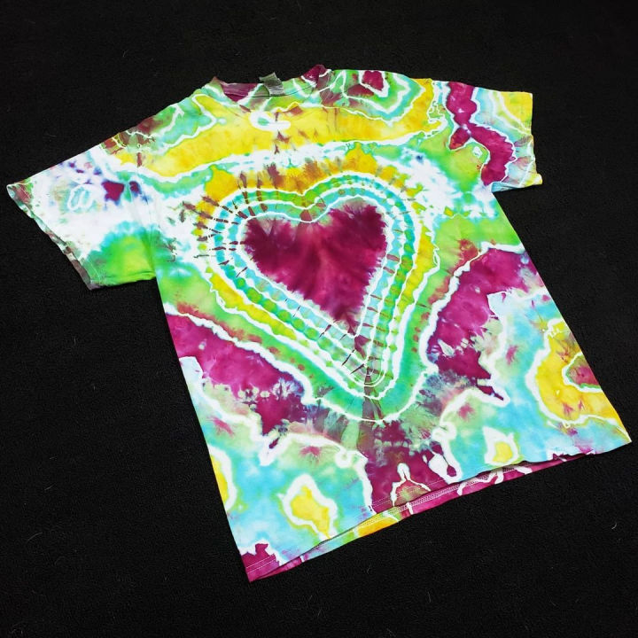 Heart Tie Dye Patterns How To Heart Tie Dye Shirt