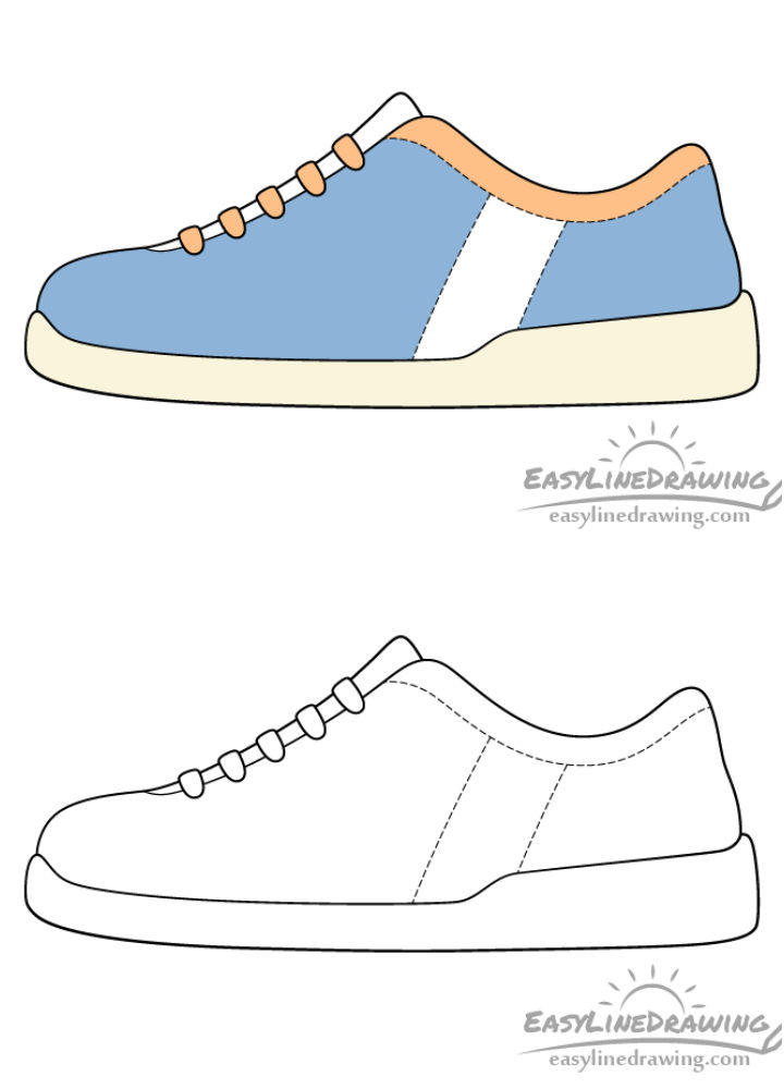 25 Easy Shoes Drawing Ideas How to Draw a Shoe