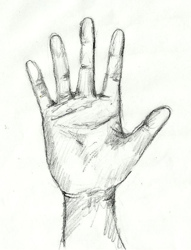 25 Easy Hands Drawing Ideas - How To Draw Hands - Blitsy