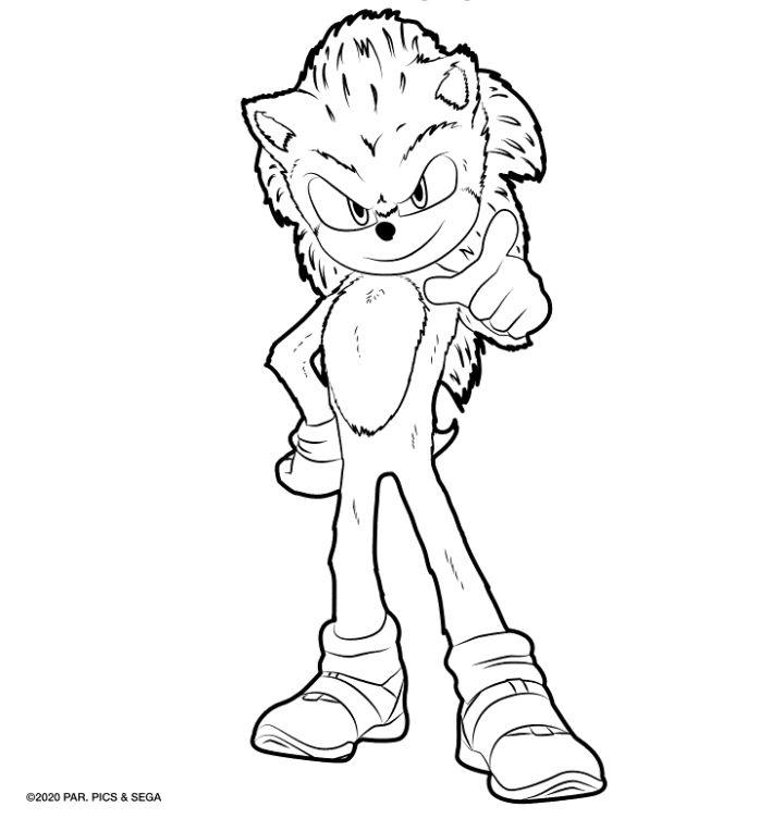 25 Free Sonic Coloring Pages for Kids and Adults