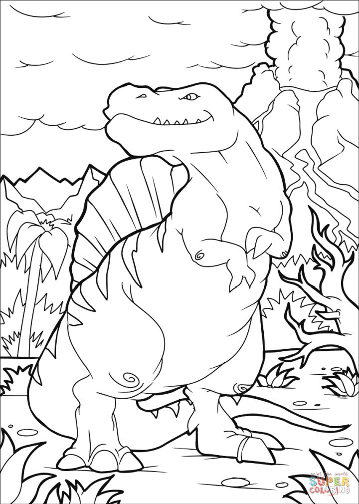 25 Free Dinosaur Coloring Pages for Kids and Adults