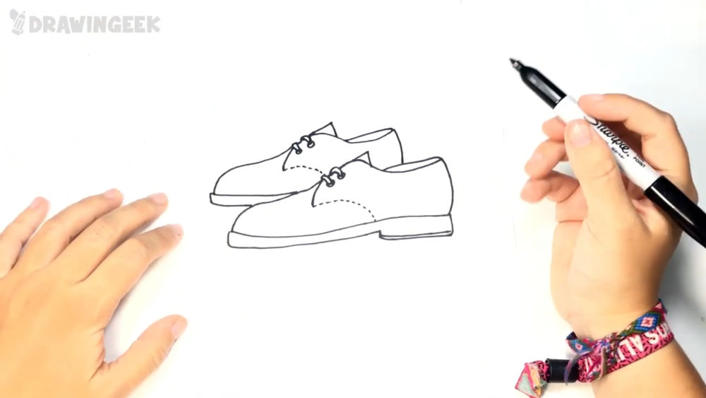 25 Easy Shoes Drawing Ideas - How to Draw a Shoe