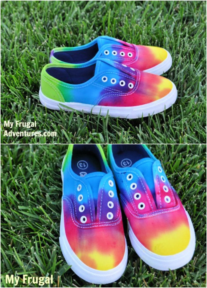 25 Tie Dye Shoes Patterns (How to Tie Dye Sneakers)