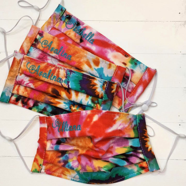 25 DIY Tie Dye Face Mask Patterns (Learn Step by Step)