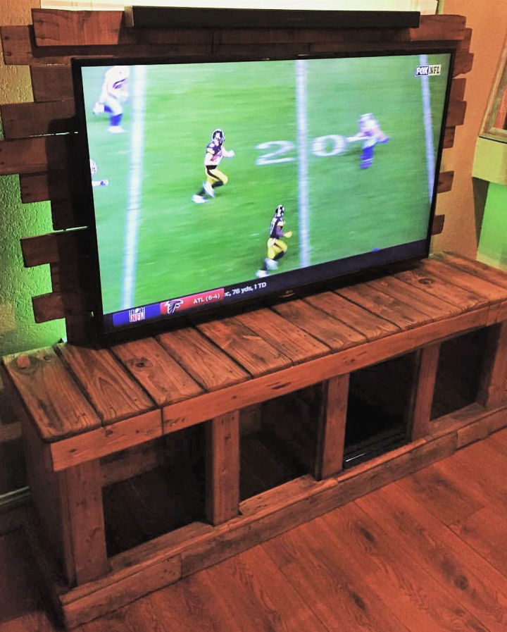 20 DIY Pallet TV Stand Plans and Ideas - Blitsy