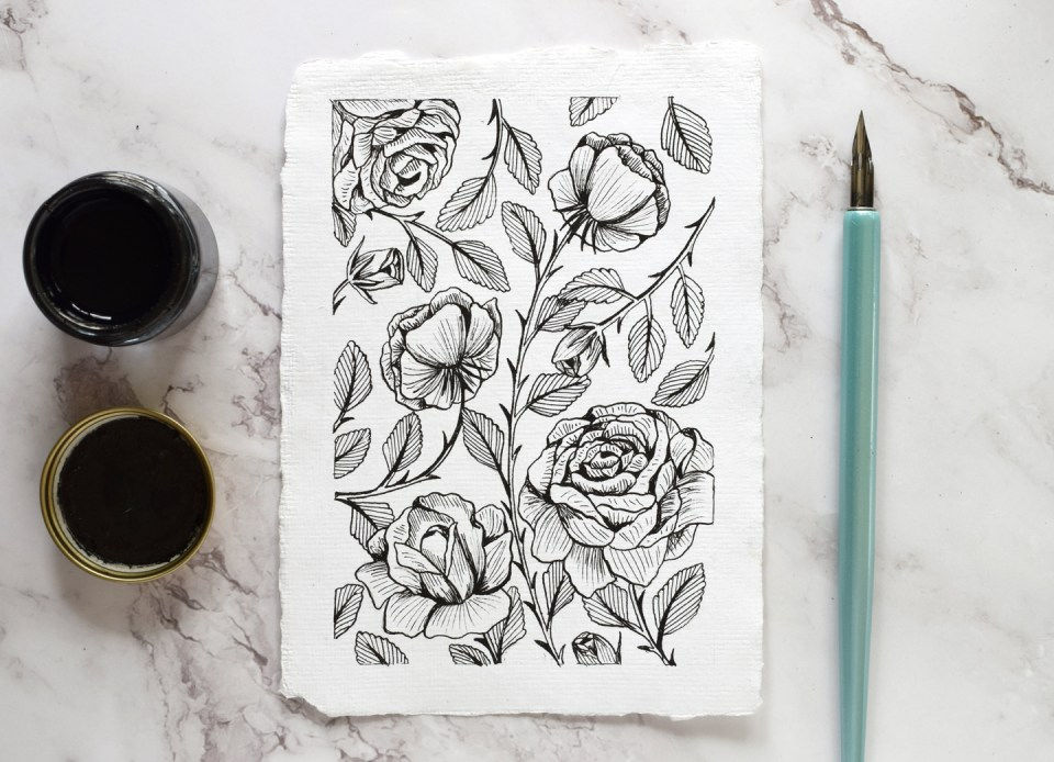 25 Easy Rose Drawing Ideas - How to Draw a Rose