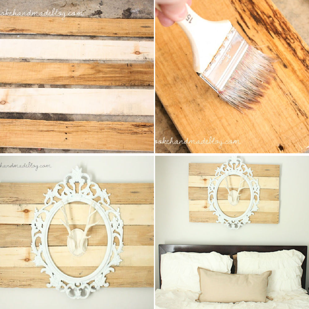 Photo inspiration: Repurposed Pallet Wall Art DIY Reference: Pallet Wall Art Tutorial