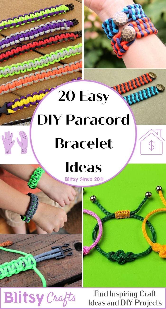 20 Free DIY Paracord Bracelet Patterns to Make Blitsy