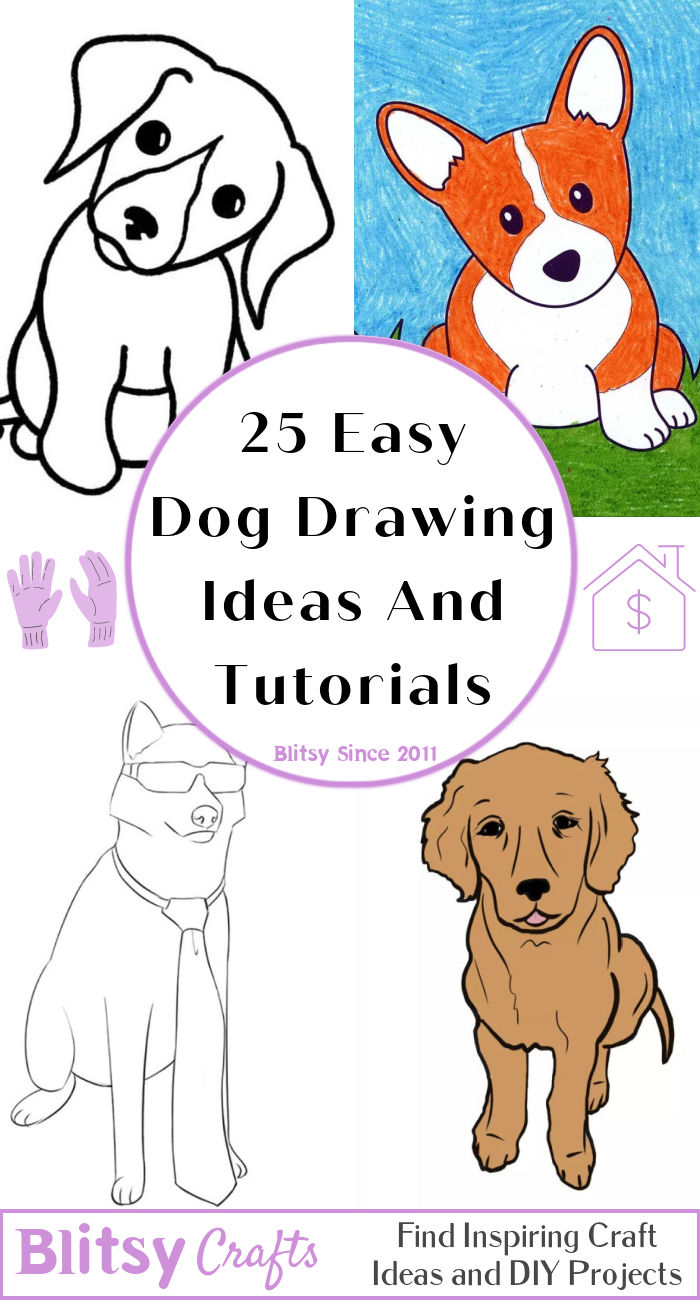 25 Easy Dog Drawing Ideas How to Draw a Dog