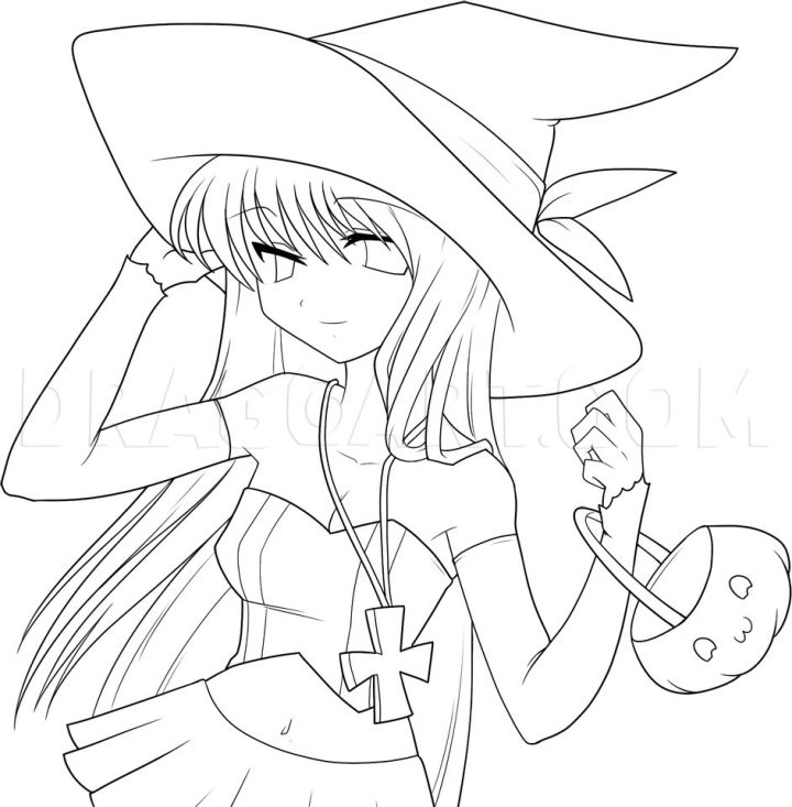 20 Easy Witch Drawing Ideas How To Draw A Witch Blitsy