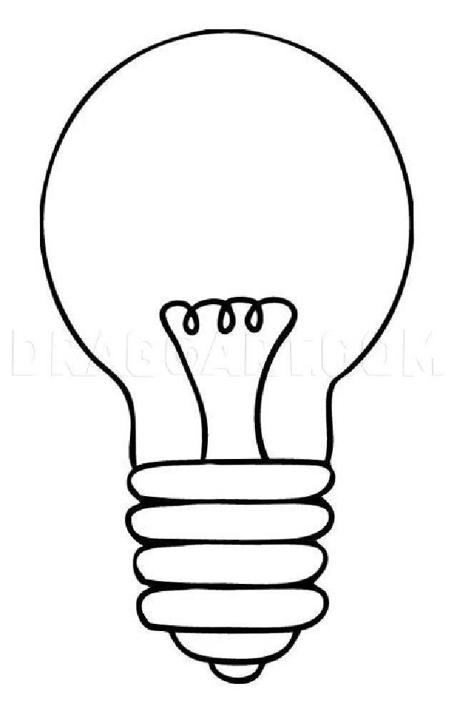 20 Easy Light Bulb Drawing Ideas - How To Draw A Bulb