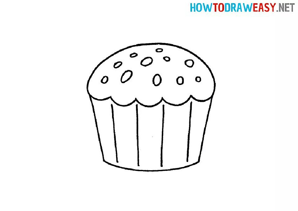 20 Easy Cupcake Drawing Ideas - How to Draw a Cupcake