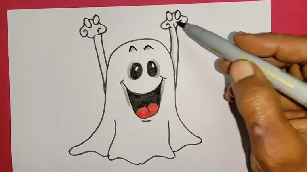 20 Cute Ghost Drawing Ideas - How To Draw A Ghost - Blitsy