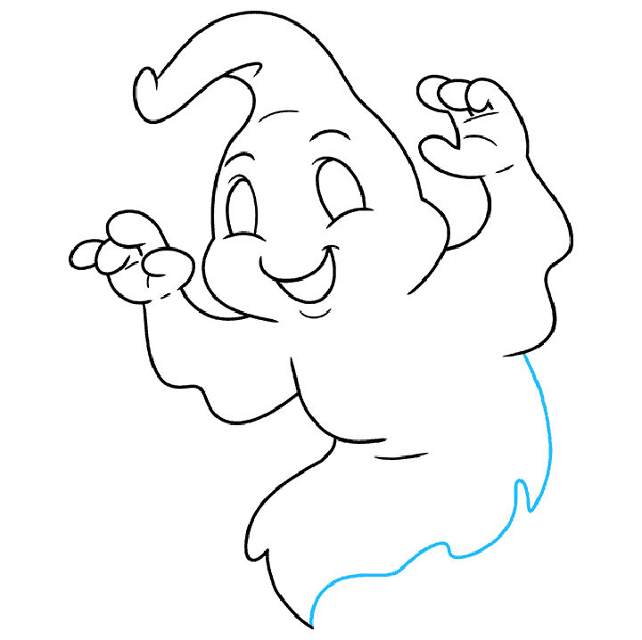 20 Cute Ghost Drawing Ideas - How To Draw A Ghost - Blitsy