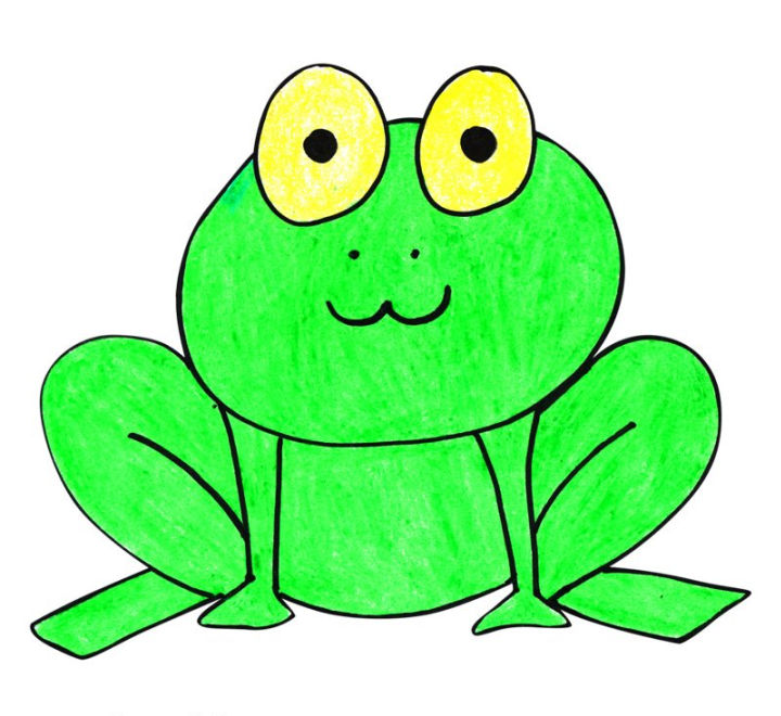 20 Easy Frog Drawing Ideas - How To Draw A Frog - Blitsy