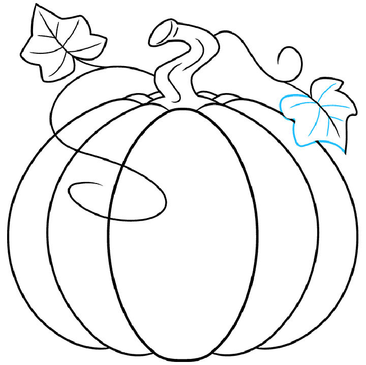 25 Easy Pumpkin Drawing Ideas How To Draw A Pumpkin Blitsy Easy To Draw Pumpkin