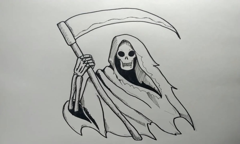 20 Easy Grim Reaper Drawing Ideas - Cool Grim Reaper Drawings