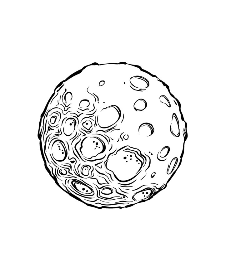 20 Easy Moon Drawing Ideas How To Draw A Moon Blitsy 9430