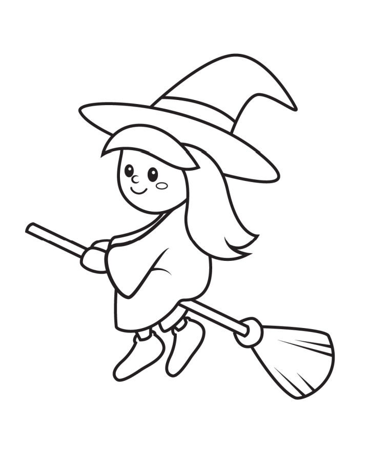 20 Easy Witch Drawing Ideas - How To Draw A Witch - Blitsy
