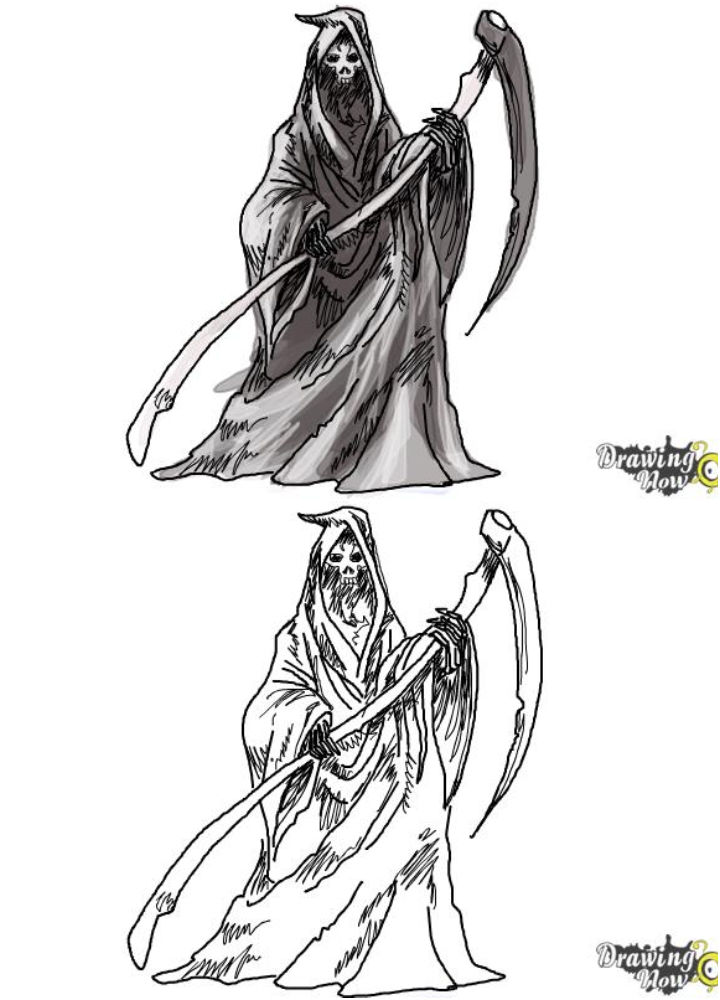 20 Easy Grim Reaper Drawing Ideas - Cool Grim Reaper Drawings