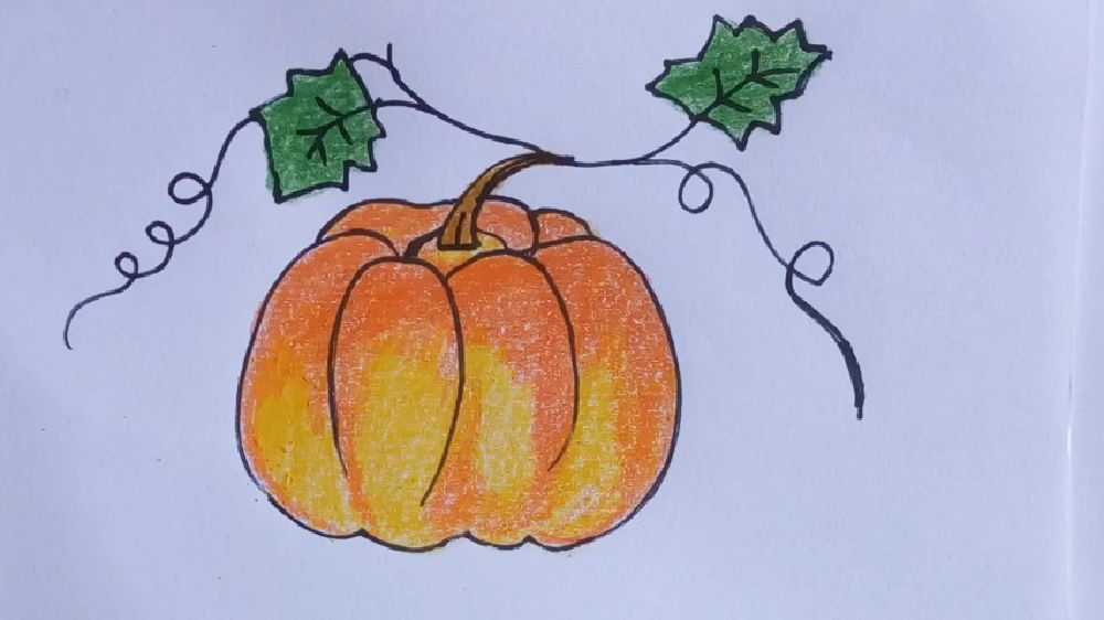 25 Easy Pumpkin Drawing Ideas - How To Draw A Pumpkin - Blitsy