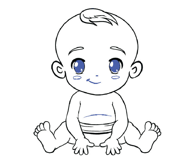 15 Easy Baby Drawing Ideas - How to Draw a Baby