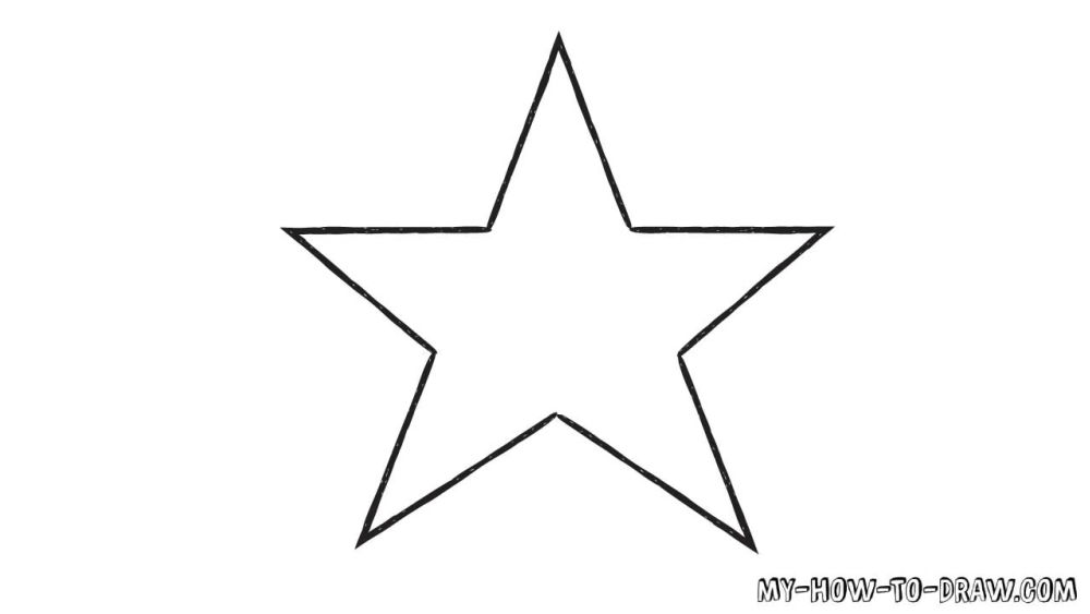 20 Easy Star Drawing Ideas - How To Draw A Star - Blitsy