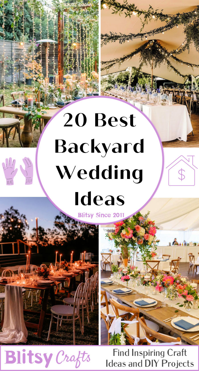 20 Clever Backyard Wedding Ideas You Can DIY - Blitsy
