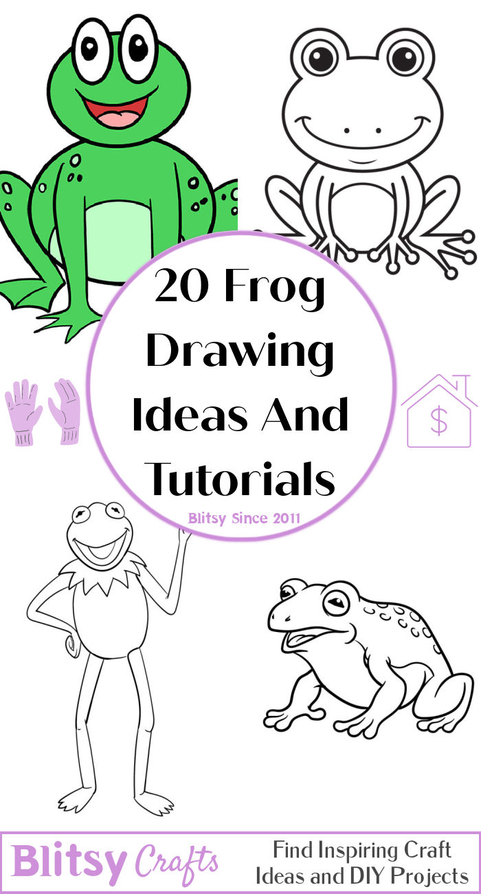 20 Easy Frog Drawing Ideas - How To Draw A Frog - Blitsy