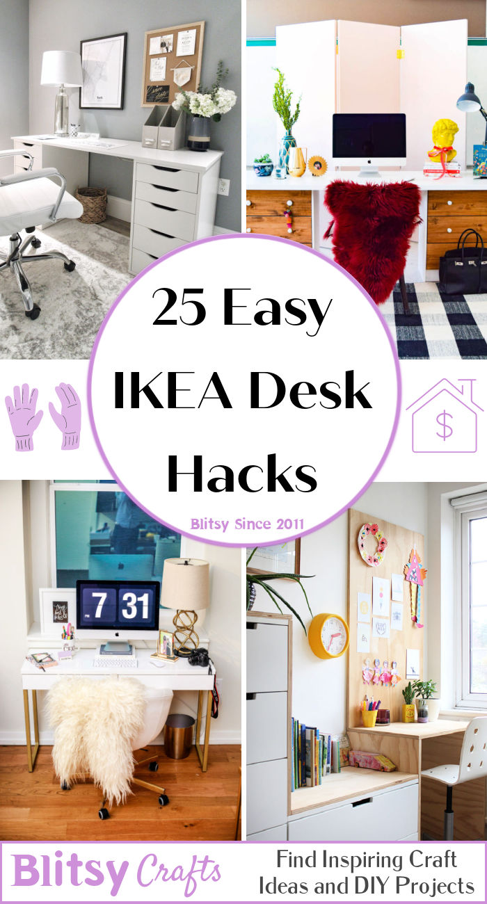 25 Cheap Ikea Desk Hacks That Are Useful and Easy To Do