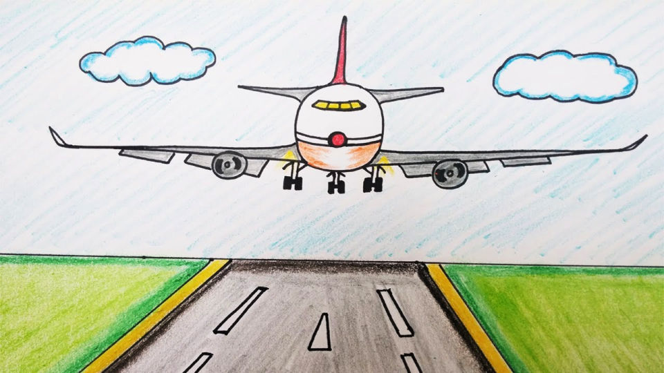 20 Easy Airplane Drawing Ideas - How to Draw a Plane