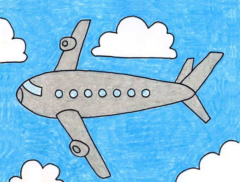 20 Easy Airplane Drawing Ideas - How to Draw a Plane