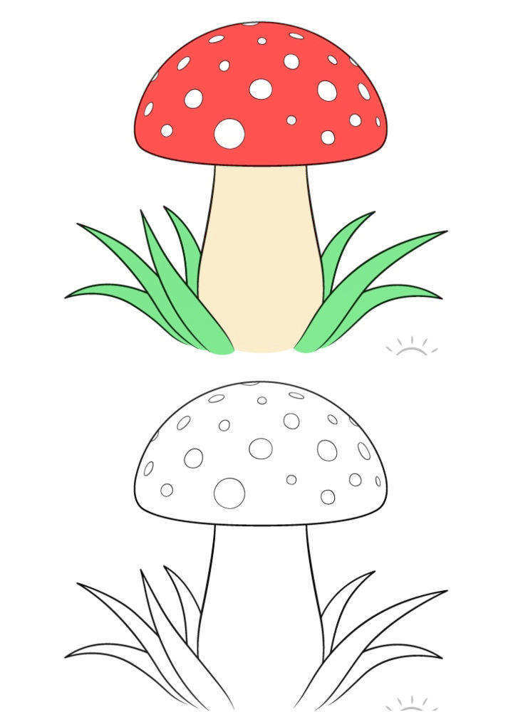 20 Easy Mushroom Drawing Ideas How To Draw A Mushroom 3296