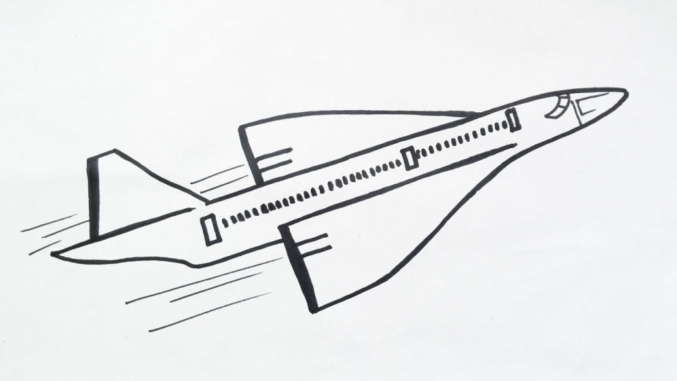 20 Easy Airplane Drawing Ideas How To Draw A Plane   Flying Airplane Drawing 