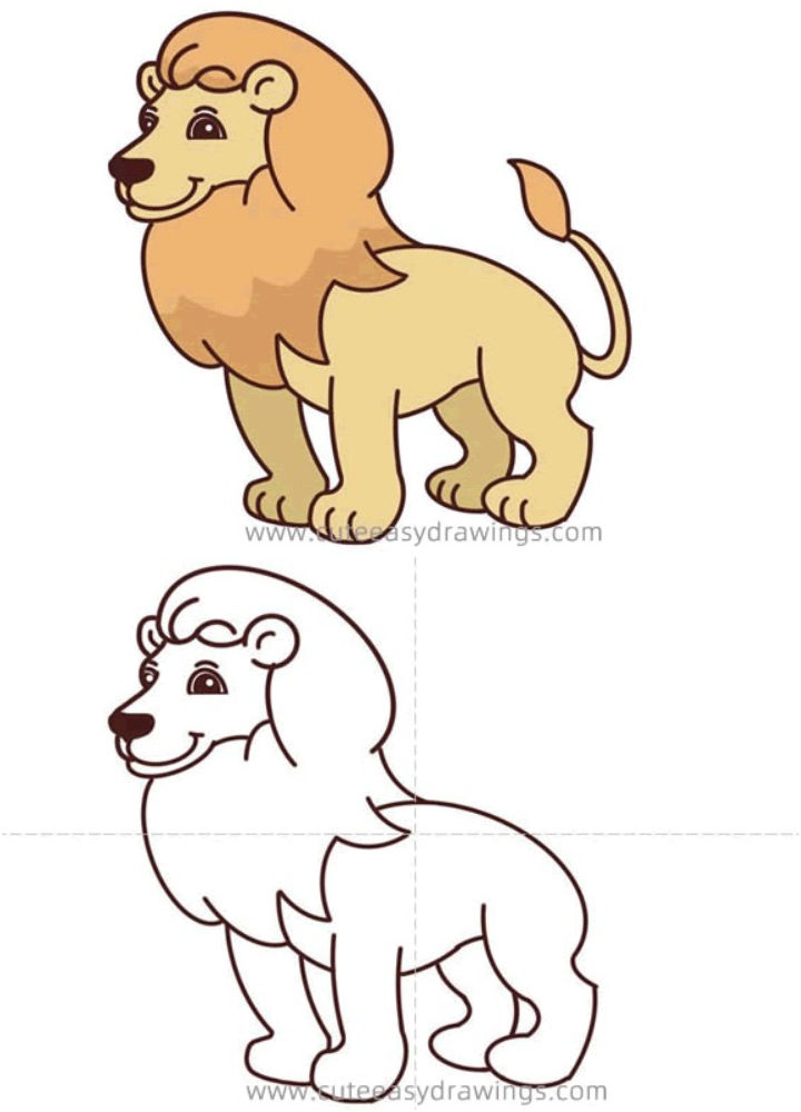 25 Easy Lion Drawing Ideas How to Draw a Lion