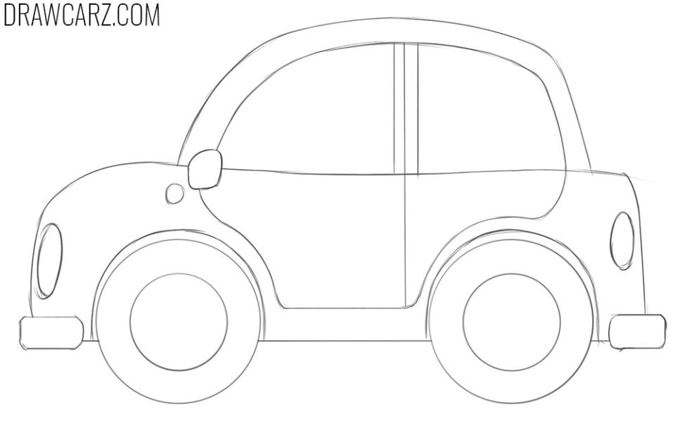 25 Easy Car Drawing Ideas - How to Draw a Car - Blitsy