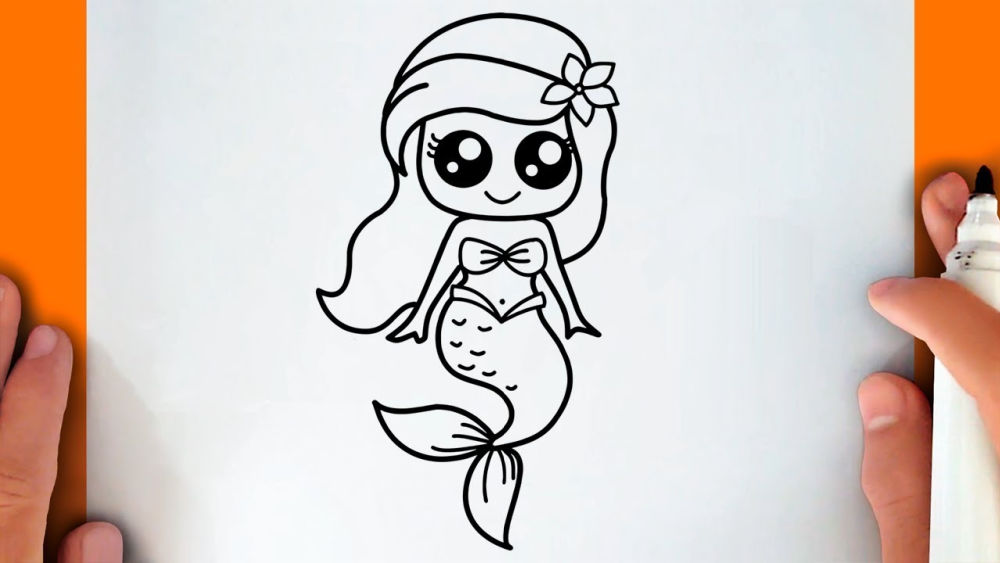 20 Easy Mermaid Drawing Ideas How To Draw A Mermaid 8136