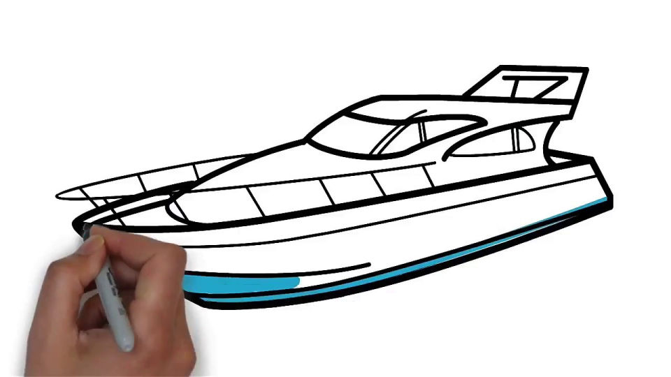 20 Easy Boat Drawing Ideas - How to Draw a Boat - Blitsy