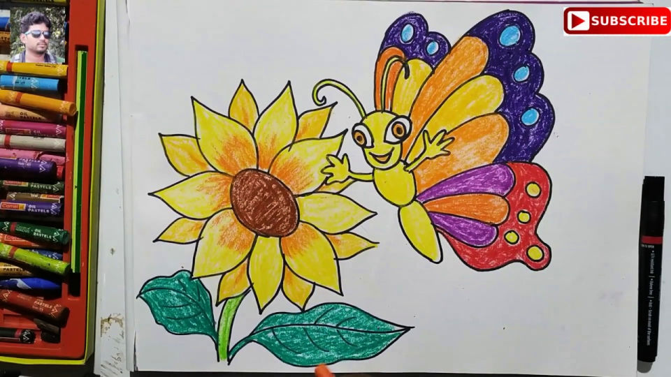 25 Easy Sunflower Drawing Ideas - How to Draw a Sunflower