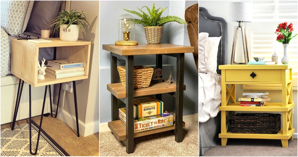 25 Cheap DIY Bedside Table Plans and Ideas Blitsy