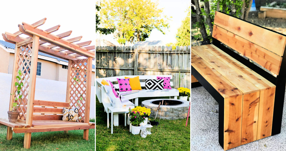 25 Free Diy Outdoor Bench Plans Blitsy - Diy Backyard Bench Ideas
