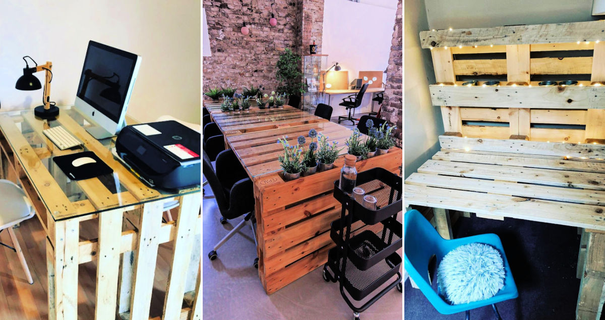 40 DIY Wood Pallet Desk Ideas with Free Plans Blitsy