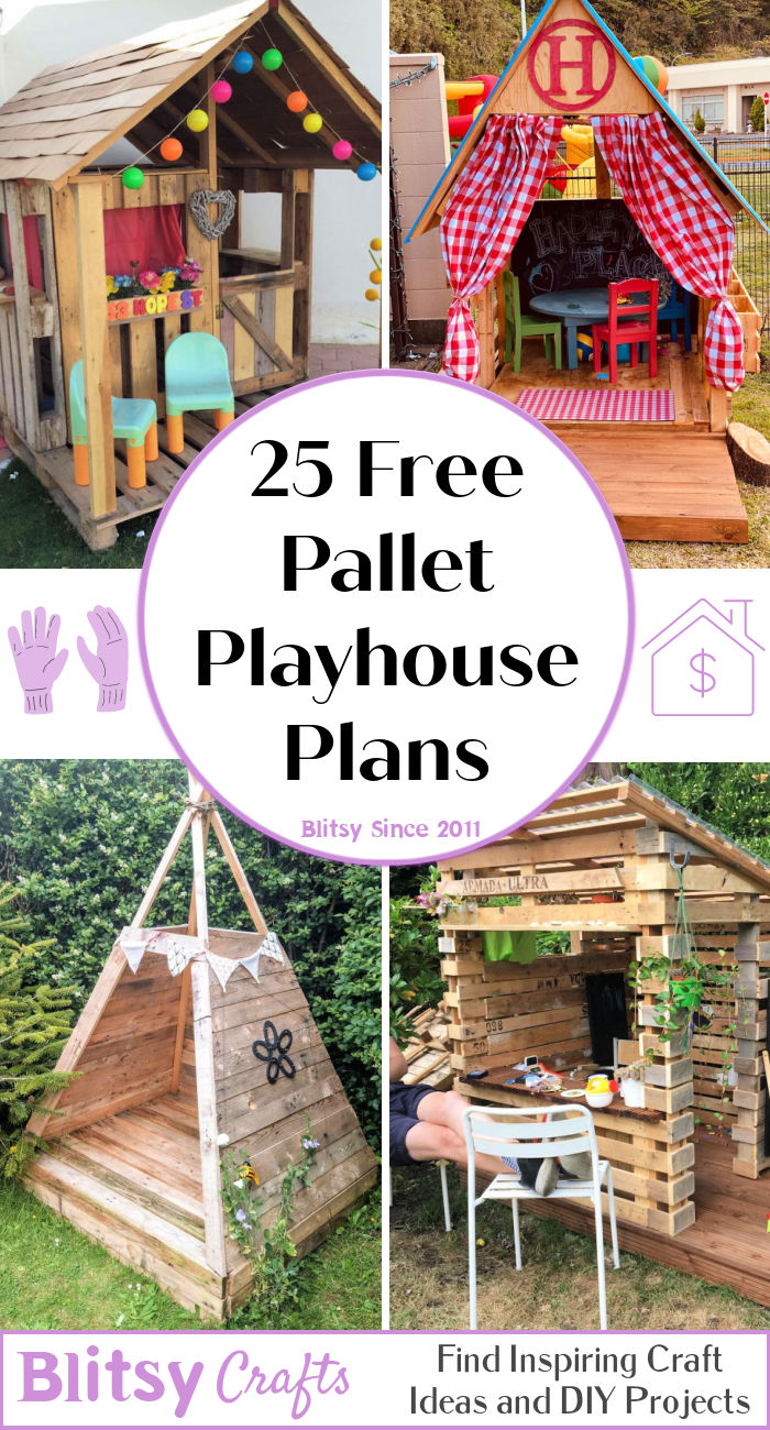 25 Free DIY Pallet Playhouse Plans and Ideas Blitsy