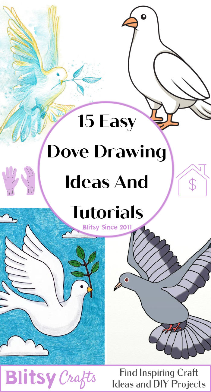 15 Easy Dove Drawing Ideas How to Draw a Dove laacib