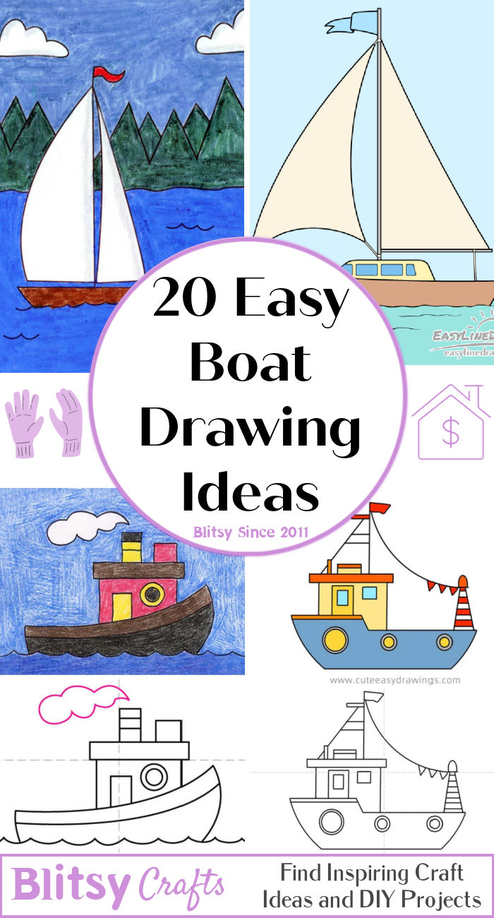 20 Easy Boat Drawing Ideas How To Draw A Boat Blitsy