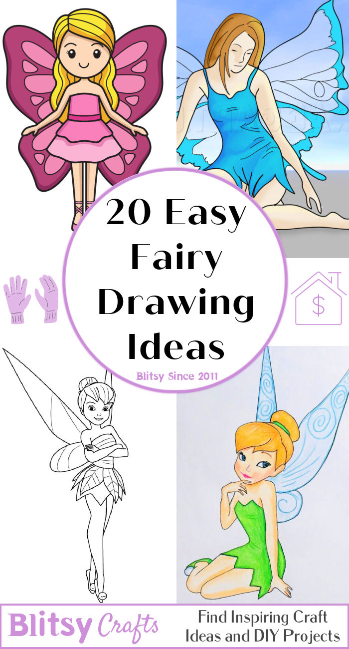 20 Cute Fairy Drawing Ideas - How to Draw a Fairy