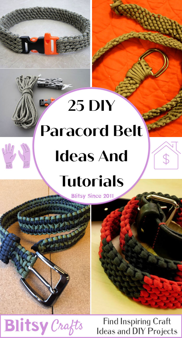 25 DIY Paracord Belt Patterns with Easy Instructions - Blitsy