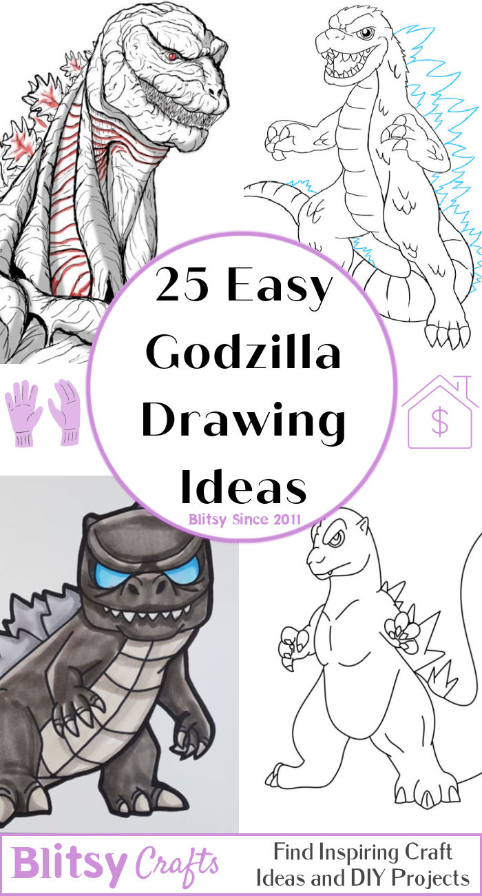 Easy Godzilla Drawing Ideas How To Draw Godzilla