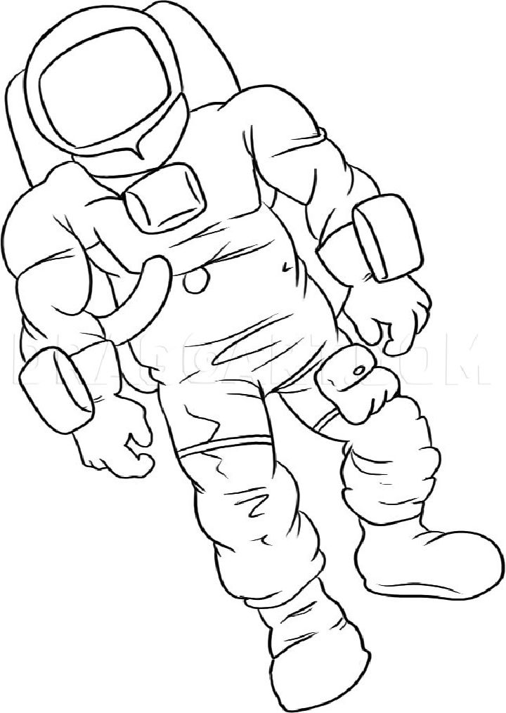 25 Easy Astronaut Drawing Ideas - How to Draw